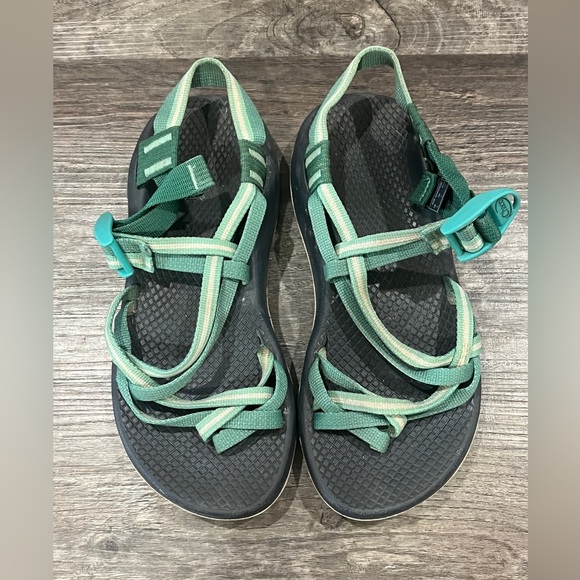Chaco Green Strappy Sandals - Picture 1 of 5